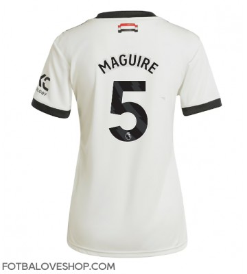 Manchester United Harry Maguire #5 Dámské Alternativní Dres 2024-25 Krátký Rukáv